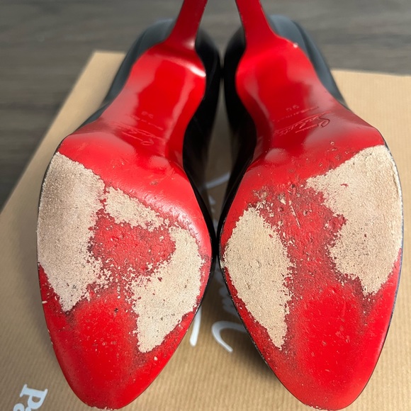 Christian Louboutin - 120 Leather platform. SZ - 36 (Womens size 6) - Picture 3 of 3